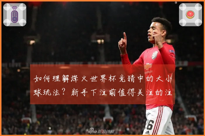 如何理解烽火世界杯竞猜中的大小球玩法？新手下注前值得关注的注意事项